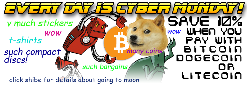 Save 10% when you pay with Bitcoin Dogecoin or Litecoin